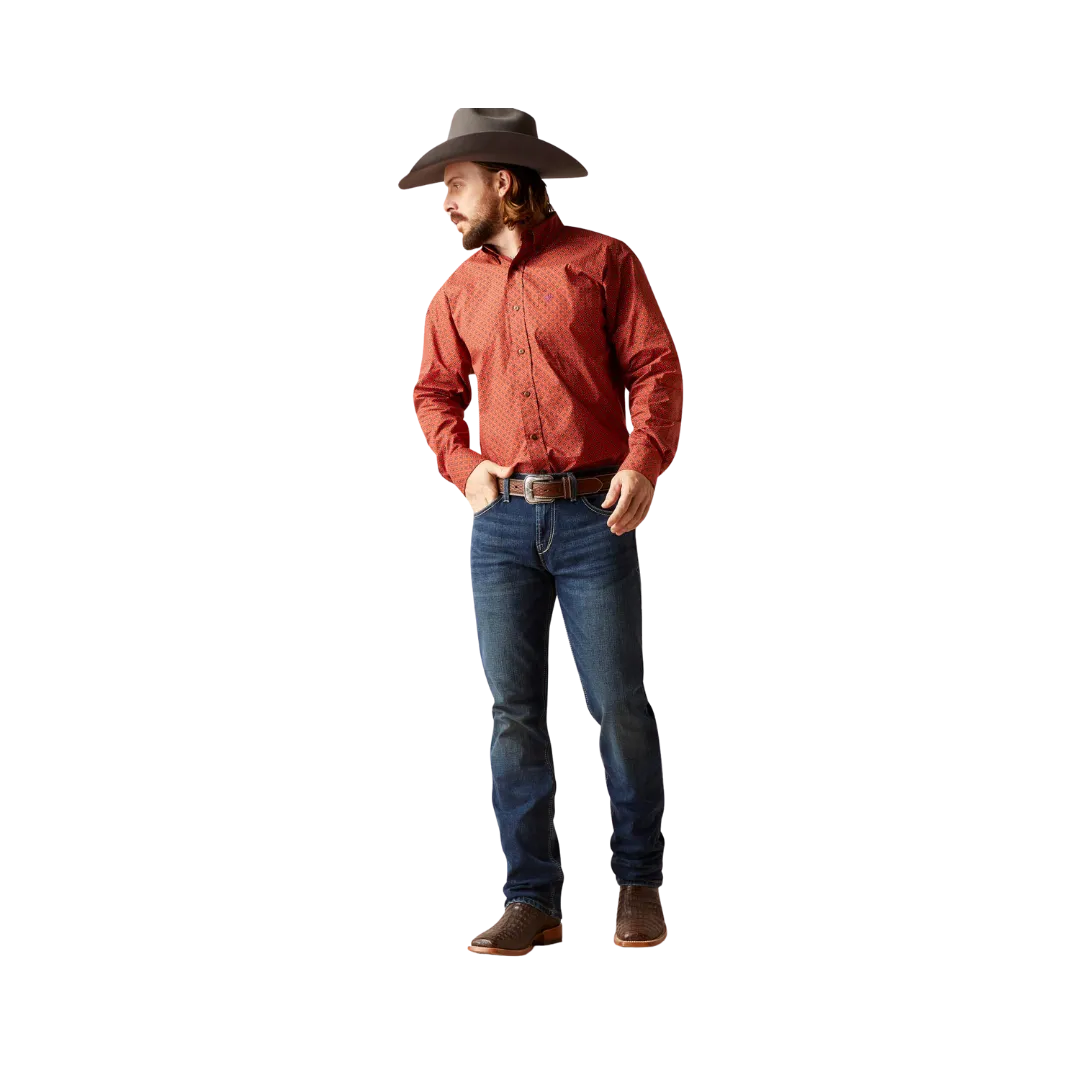 Ariat Men's Samson Classic Fit Terra Rouge Shirt