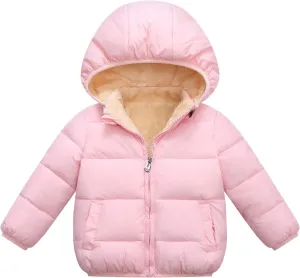 Baby Boys Girls Toddlers Winter Coats Puffer Jacket Hooded Down Snow Jacket Coat Outerwear