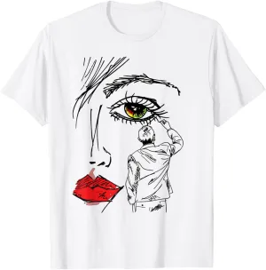 Beautiful Woman Glamour Artist Sketch Shirt