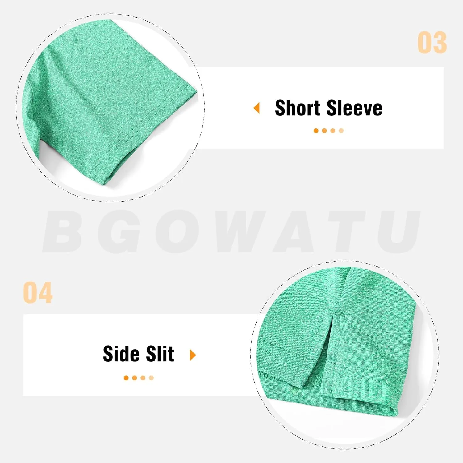 BGOWATU Women's Short Sleeve Golf Polo Shirts 1/4 Zip Tennis Tops Collared T-Shirts UV Protection Quick Dry