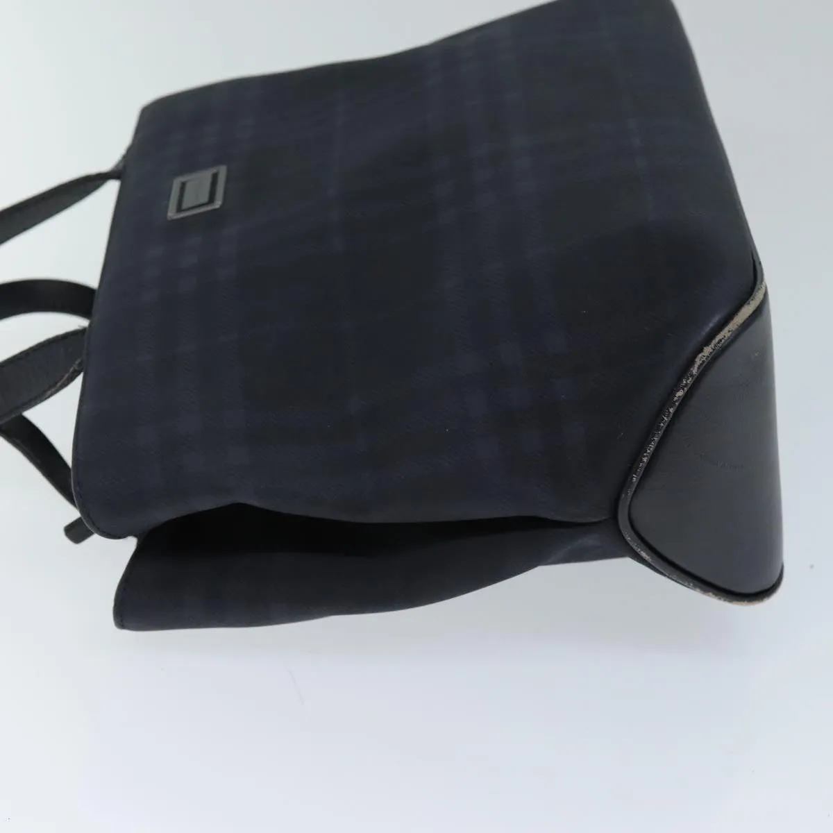 BURBERRY Nova Check Hand Bag Nylon Black  73147