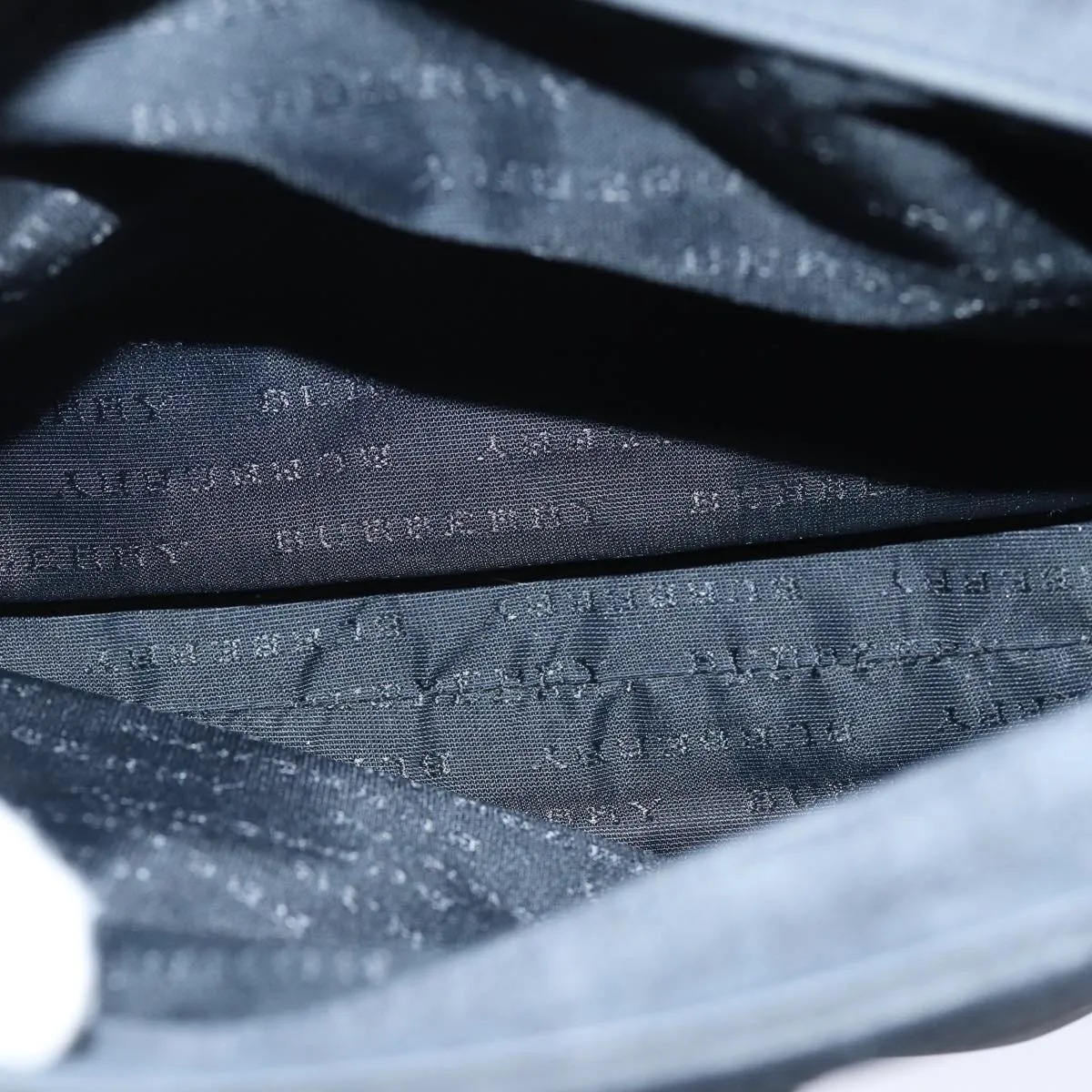 BURBERRY Nova Check Hand Bag Nylon Black  73147