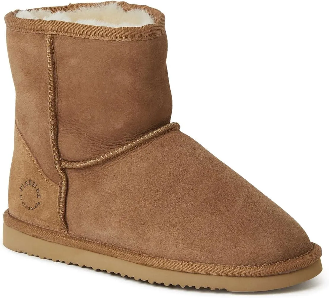 FIRESIDE BY DEARFOAMS - Suede Slip on Winter & Snow Boots