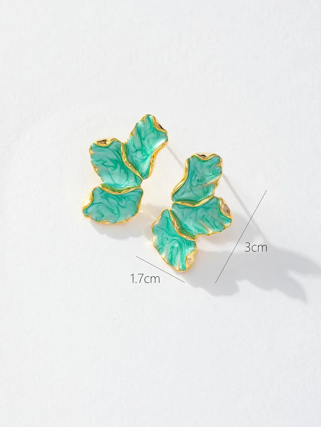 Irregular Unique Statement Petal Earrings for Women Flower Dangle Earrings in Stainless Steel, Hypoallergenic and Trendy Jewelry Gift, Perfect for Casual and Formal Occasions Deluxe