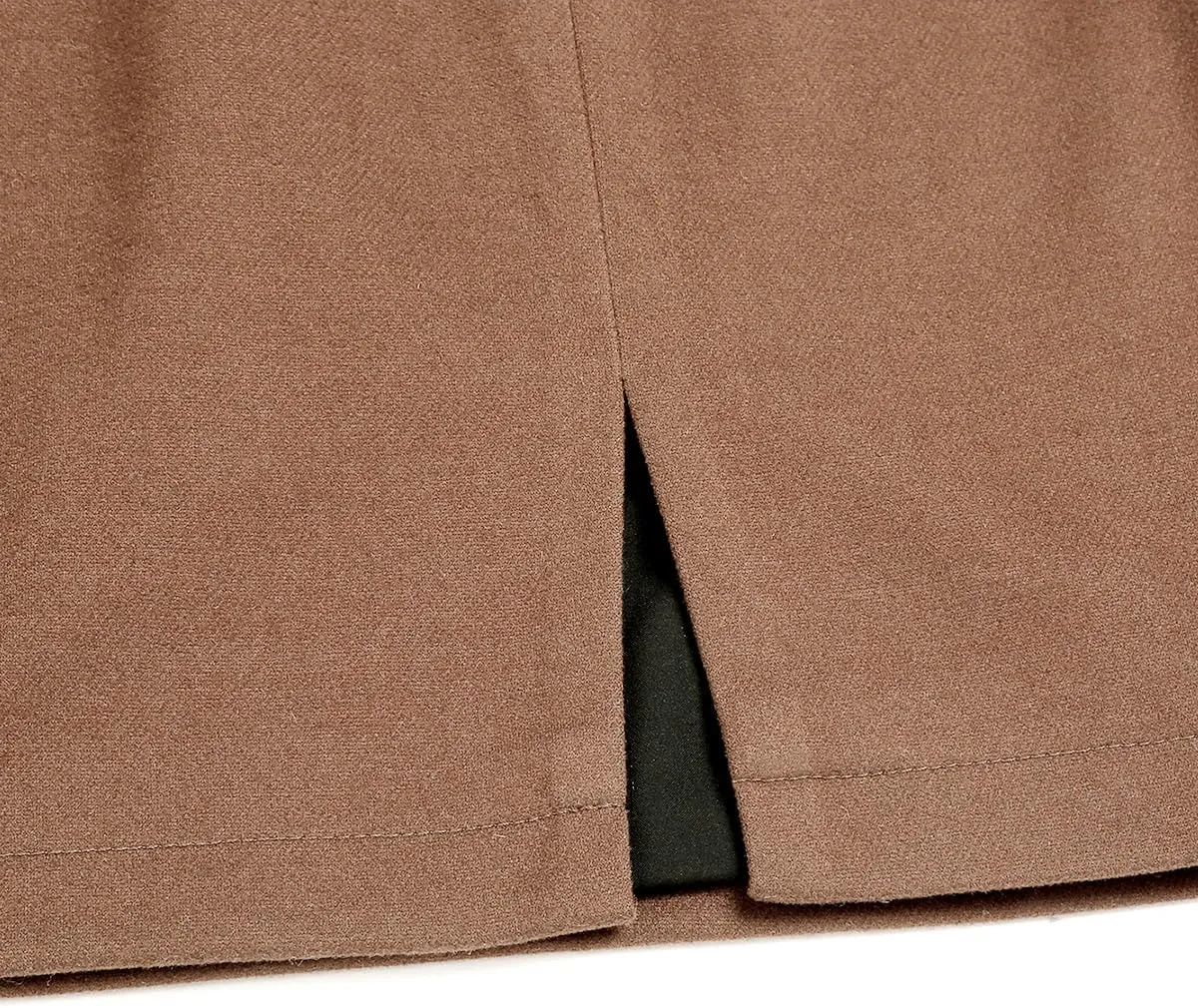 Plaid Mini Skirts for Womens High Waisted Fall Winter Wool Bodycon Pencil Skirts with Slit